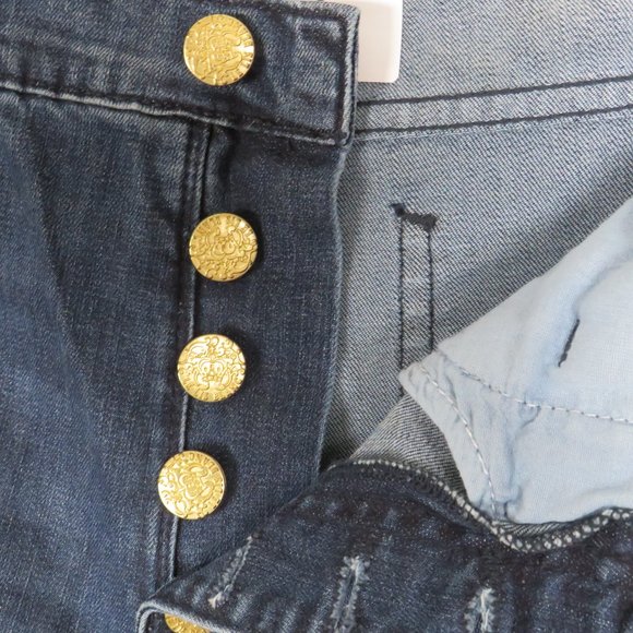 Le Lis Blanc* Women's Jeans Size 40 (Brasil) Original‎ Distressed Flare Bottom - Picture 8 of 13